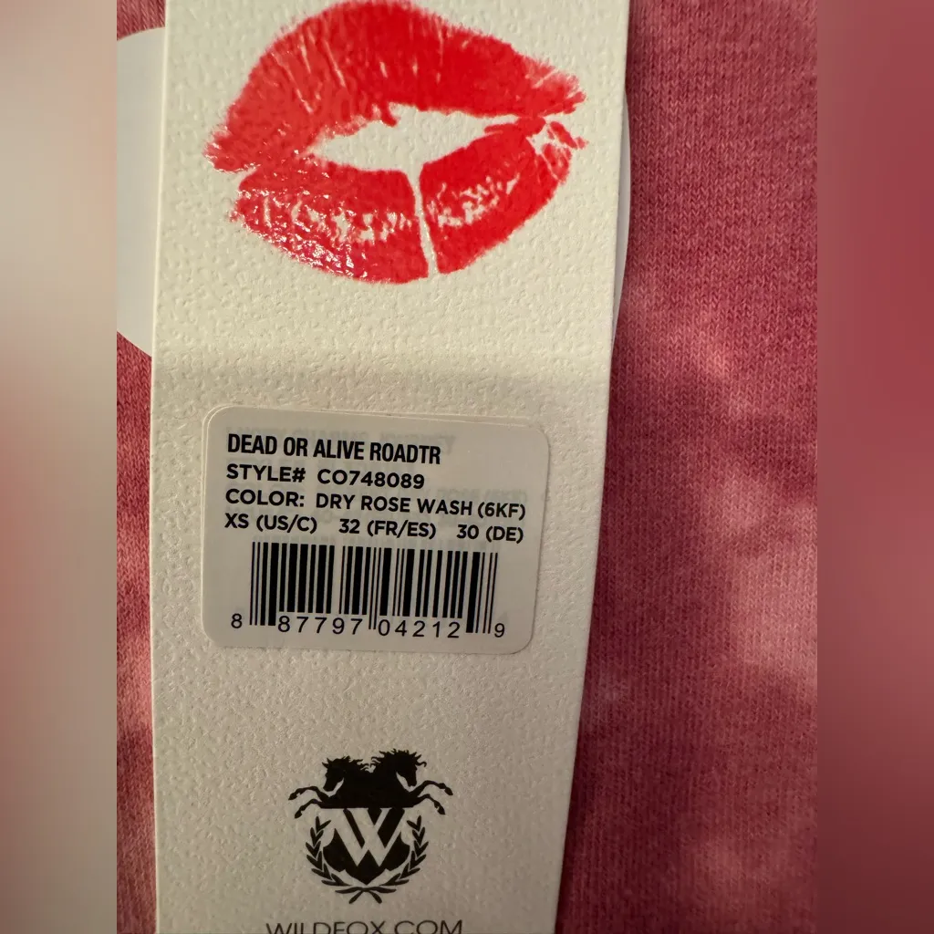 Wildfox Dead or Alive Cash Reward Women’s Tie Dye Pink & Red Sweater Size XS - Image 11