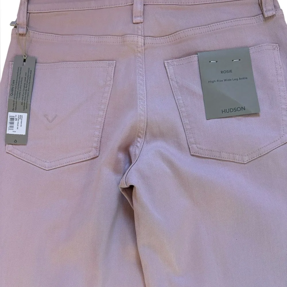 Hudson Rosie High Rise Wide Leg Ankle Jean Coated Violet Ice Womens Size 25 NEW - Image 7