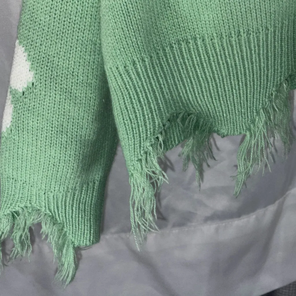 Just Polly Green Floral V - Image 5