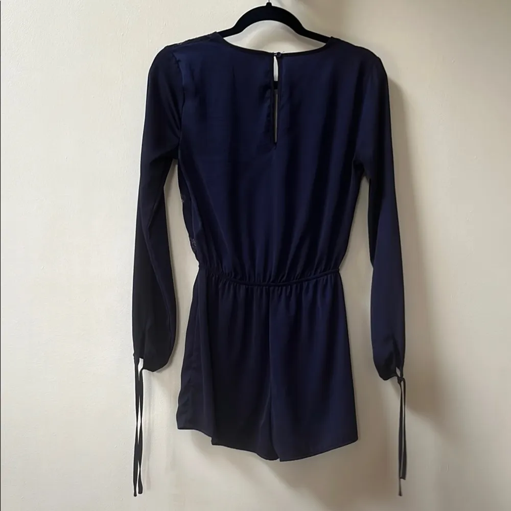 Heritage 1981| Cute Navy Long Sleeve Romper XS - Image 8