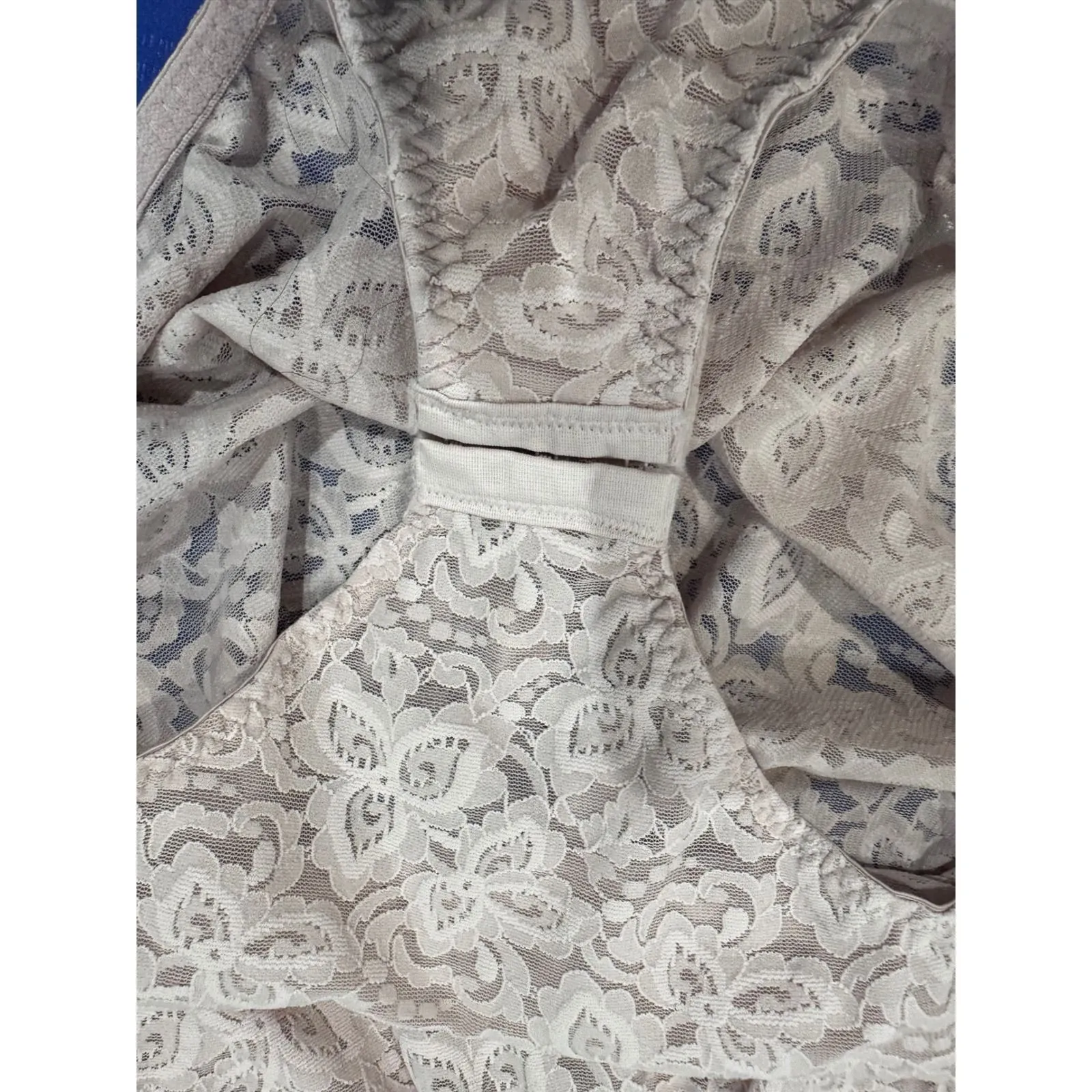 Bali Lace 'N Smooth Bodybriefer Rosewood Bodysuit Full Figure Adjustable 38C - Image 9