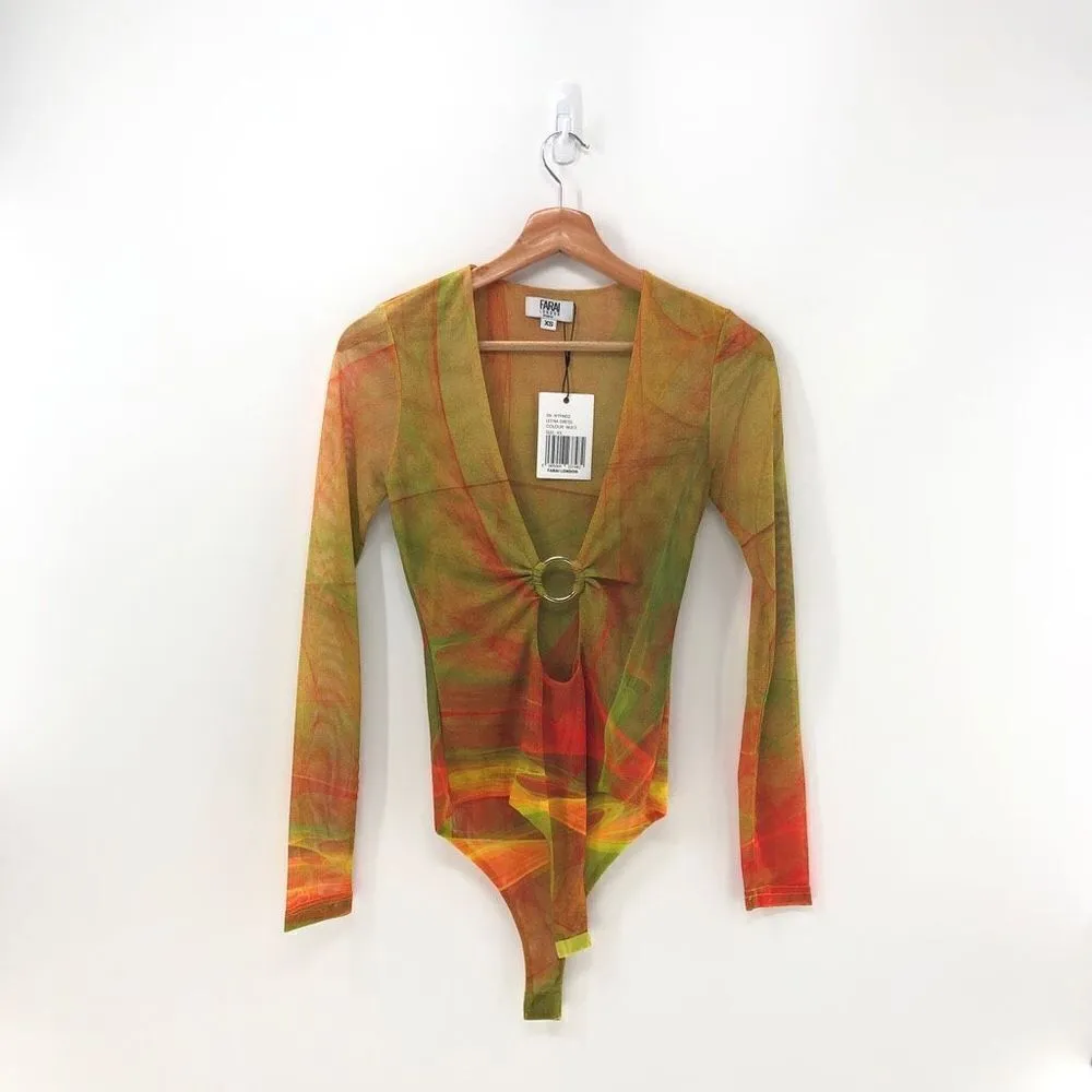 ‎Farai London X REVOLVE Bodysuit in Multi Yellow Size XS - Image 2