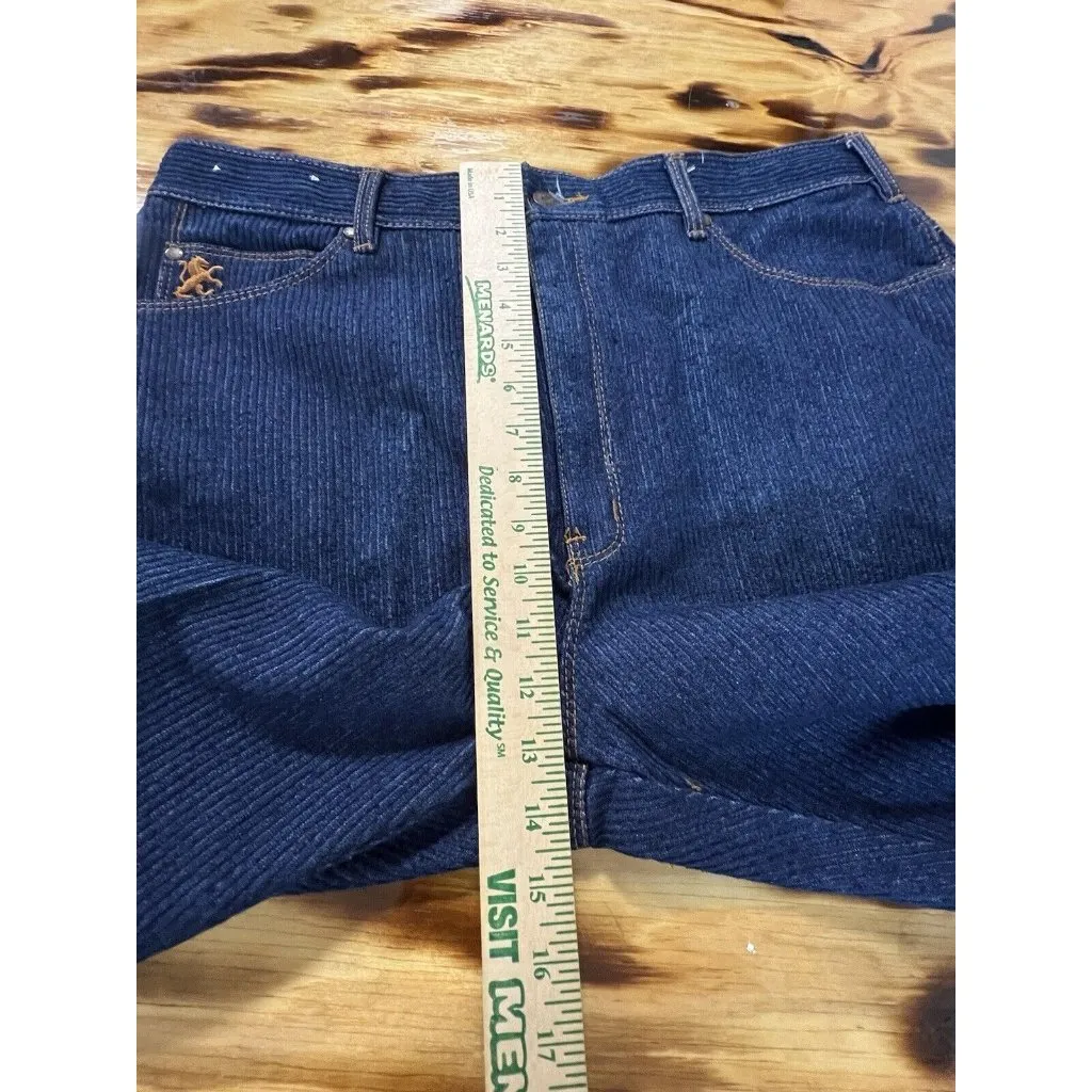 Braxton Jeans Women Size‎ 36/20 Western Country Outdoor Nature Pleated Denim Blue - Image 4