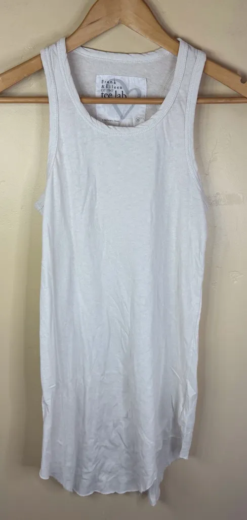 Frank & Eileen Womens Classic White Tank Size XS NWOT Never Worn Travel Resort - Image 1