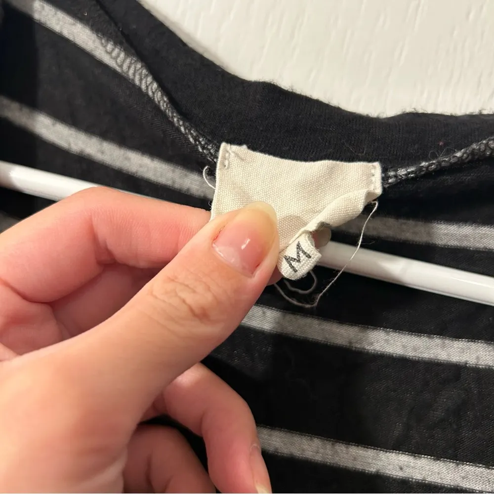 Black and white striped top - Image 2