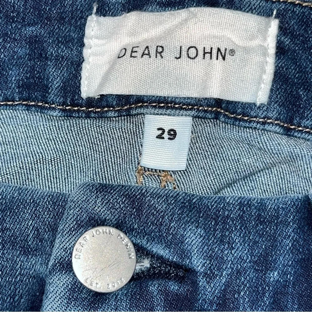 Dear John Jeanne Cropped Flare Denim Blue Jeans size 29 - Image 7