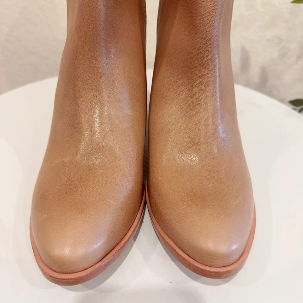 Kaanas Antares Distress Leather Ankle Bootie Nutmeg Brown NWOT Size 6M Tan - Image 4