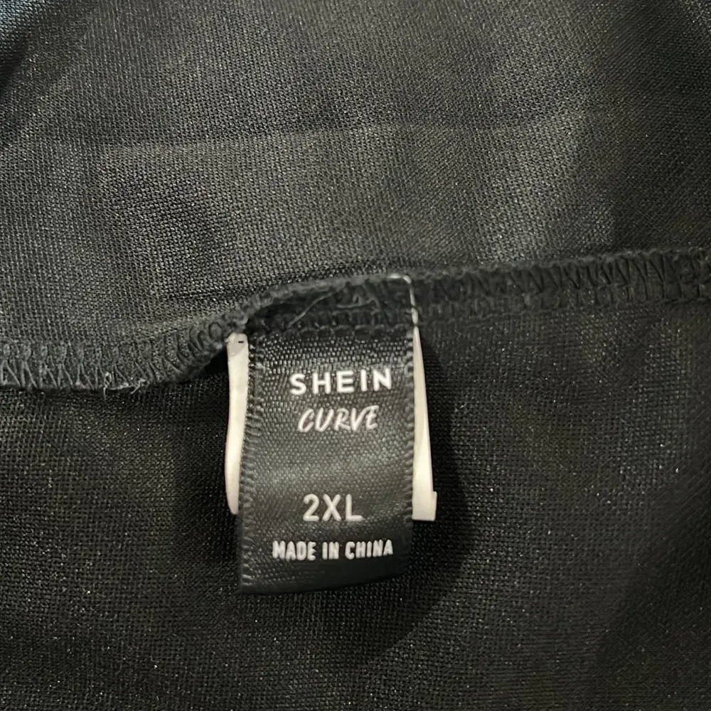 SHEIN Curve Black Wide Leg Pants 2XL Elastic Waist - Image 7