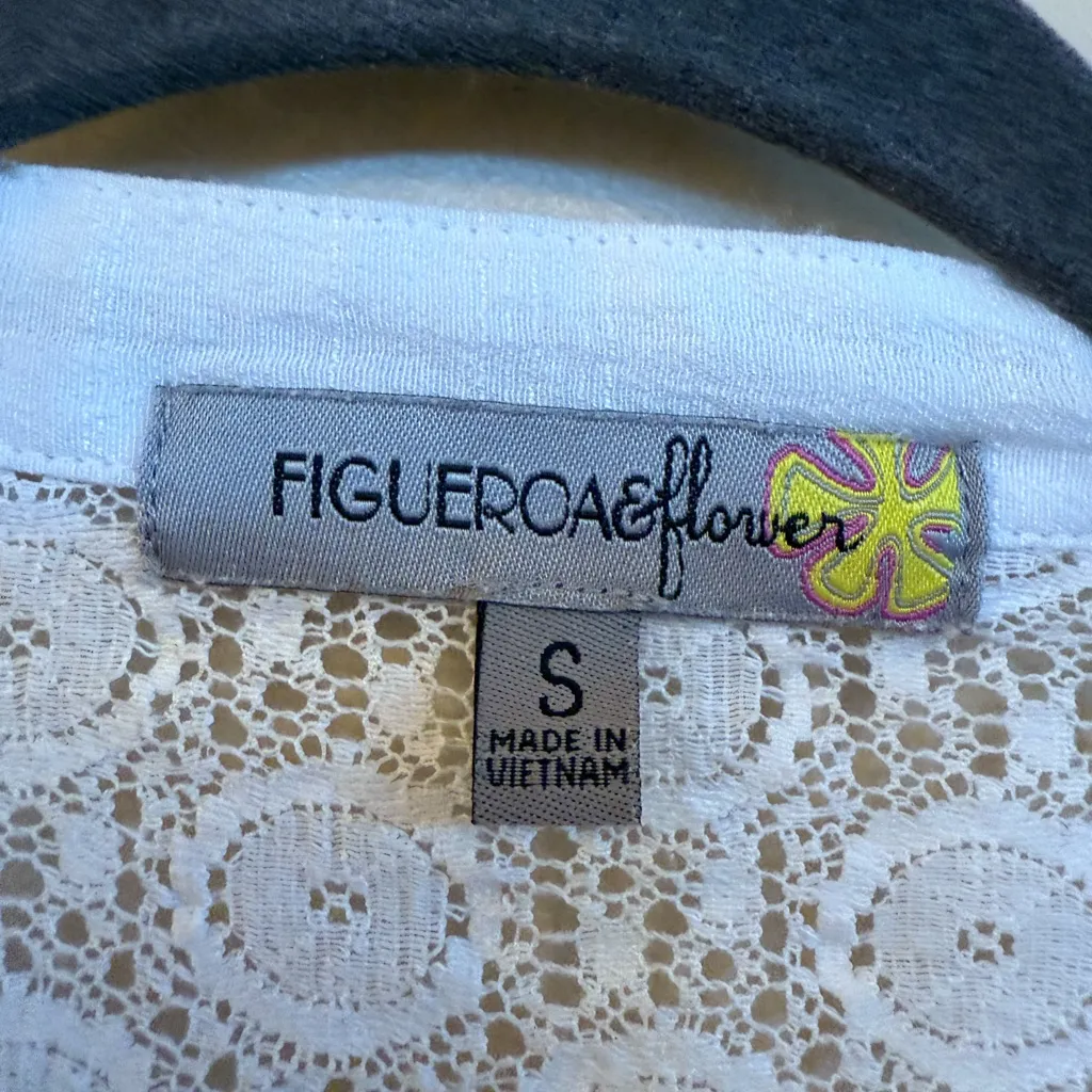Figluerola&flower button down blouse SM. White Size undefined - Image 6