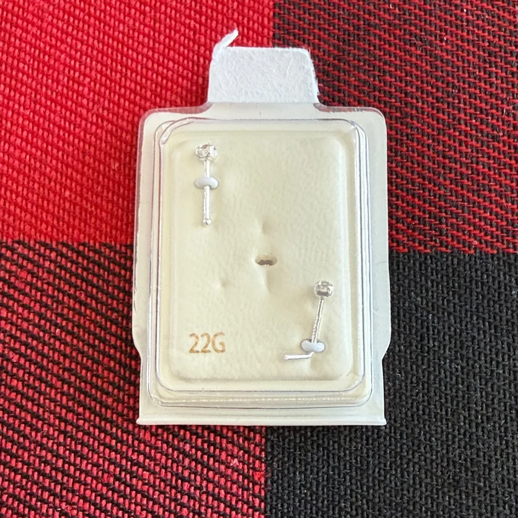 Unbranded Sterling Silver Nose rings jewelry Set of 2 New - Image 7