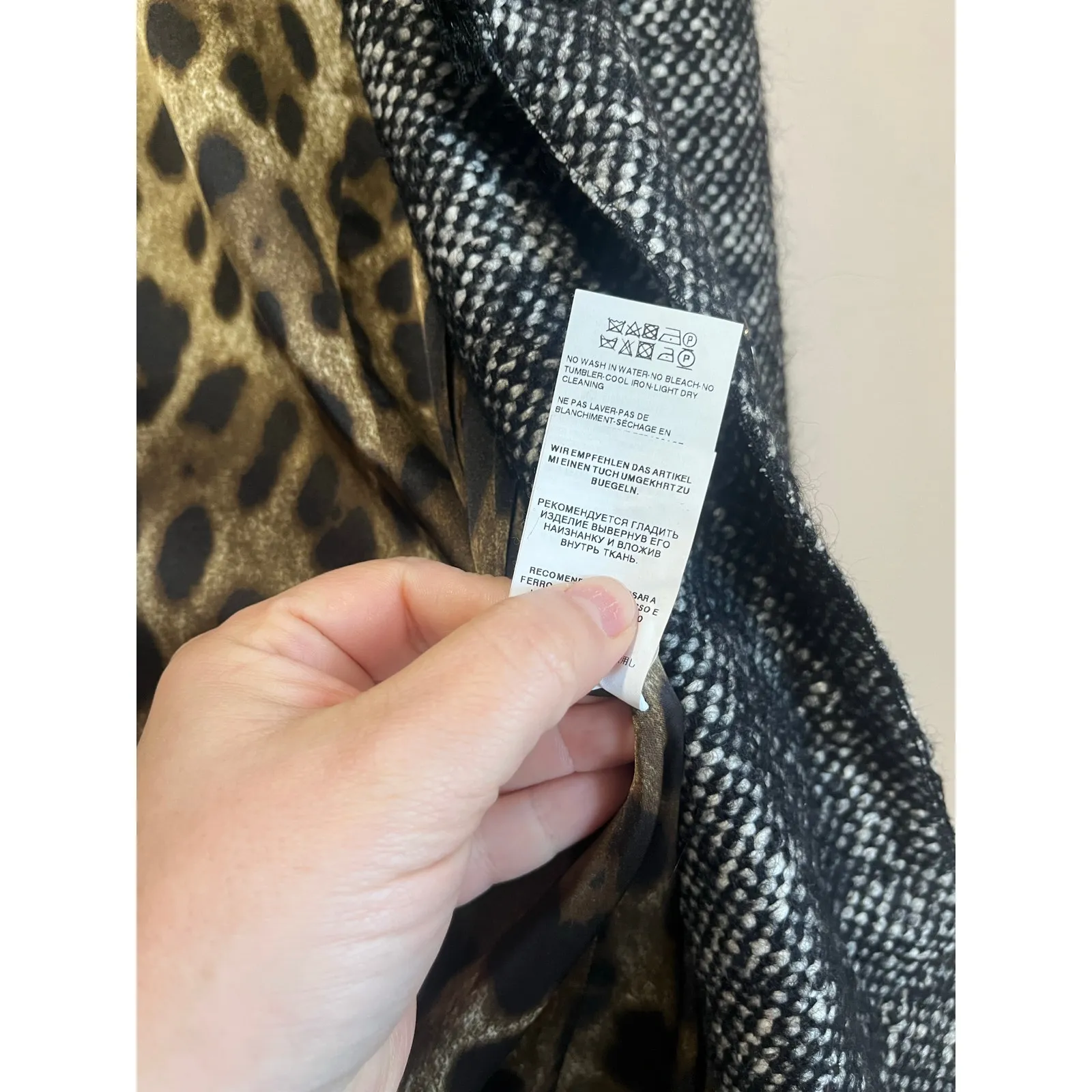 Dolce & Gabbana Black White Tweed Cropped Jacket Designer Blazer IT42 US6 - Image 8