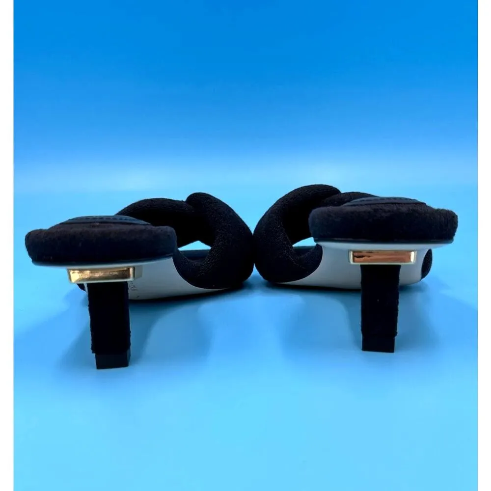 Good American Women's Terry Kickstand Low Heel Slide Sandals - Black - size 7 - Image 11