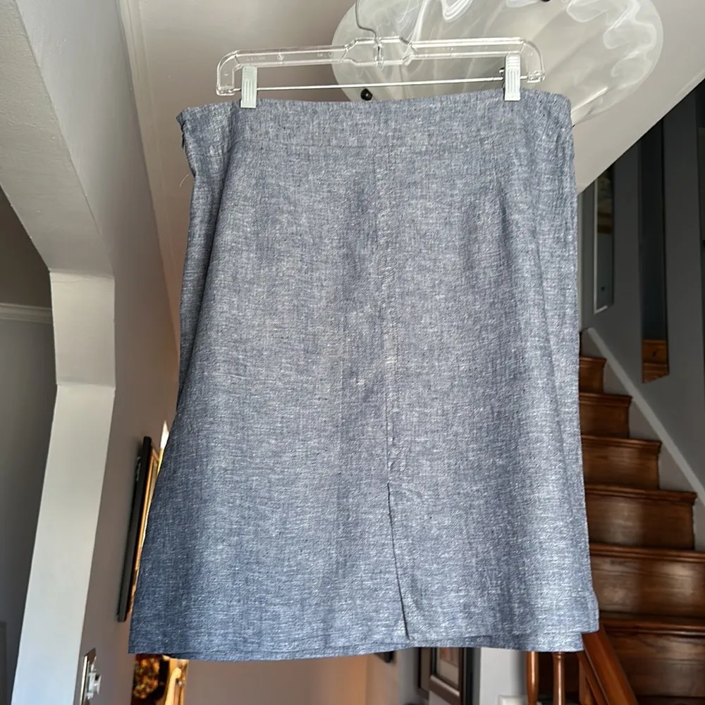 Marina  Chambray Skirt Sz 14 - Image 3