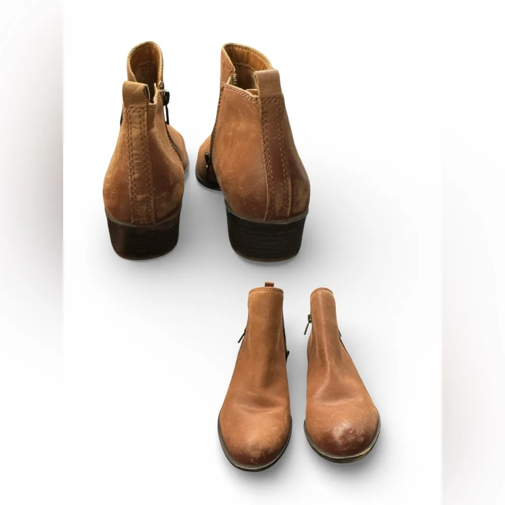 Lucky Brand - Basel Brown Leather Ankle Boots - 8 - Image 3