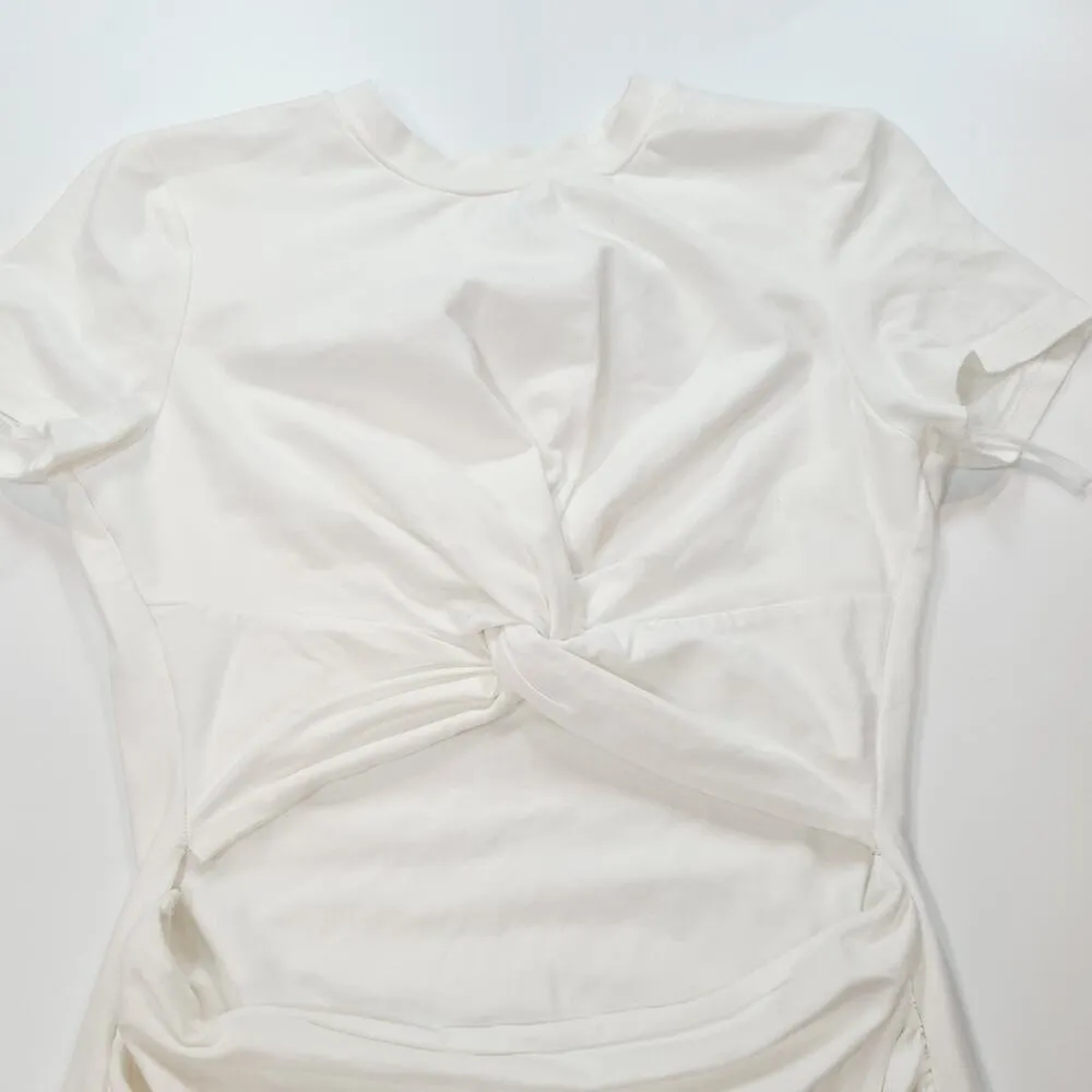 Superdown Maureen Jersey Mini Dress in White Small - Image 5