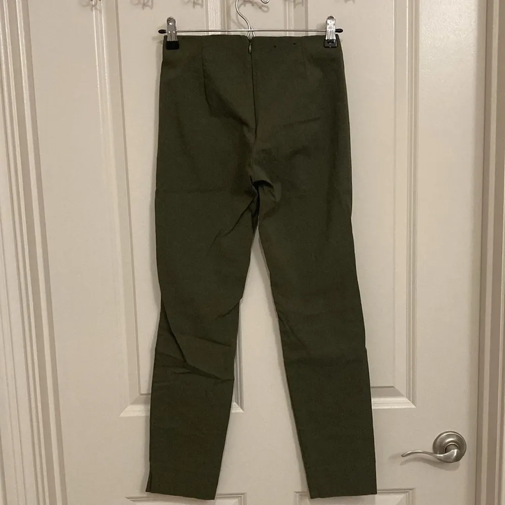 Who What Where Olive Stretchy Skinny Pants - Image 4