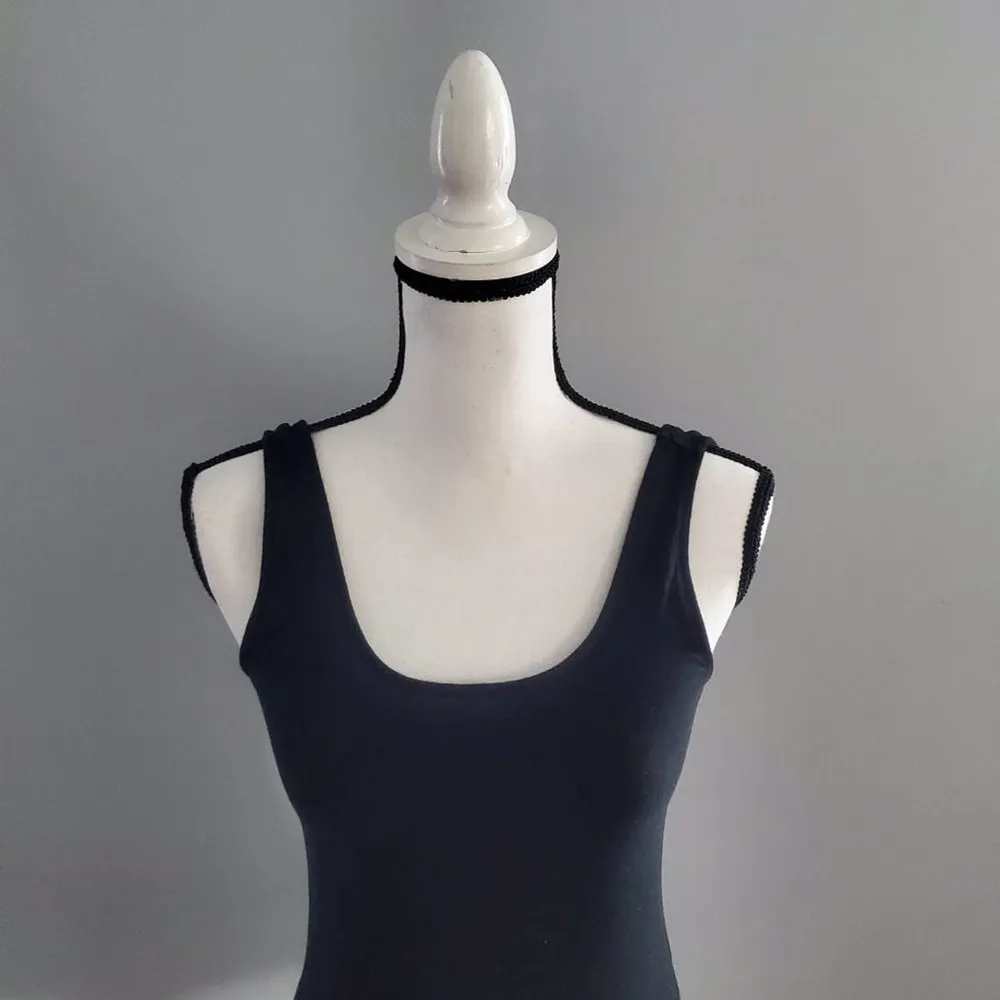 GAP Women's Black Sleeveless Bodysuit Size S - Image 3