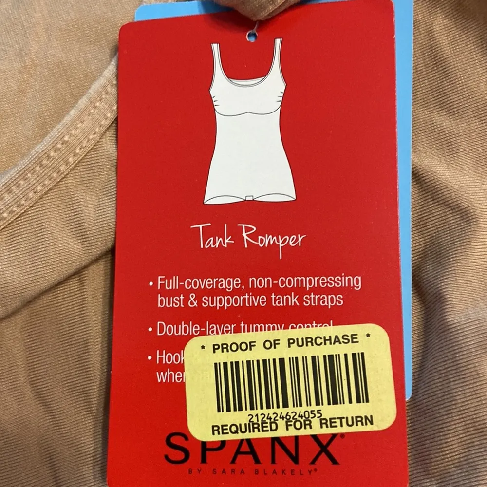 SPANX TOTAL ROMPER SIZE XL BRAND NEW COLOR NUDE SEE ALL PHOTOS - Image 8
