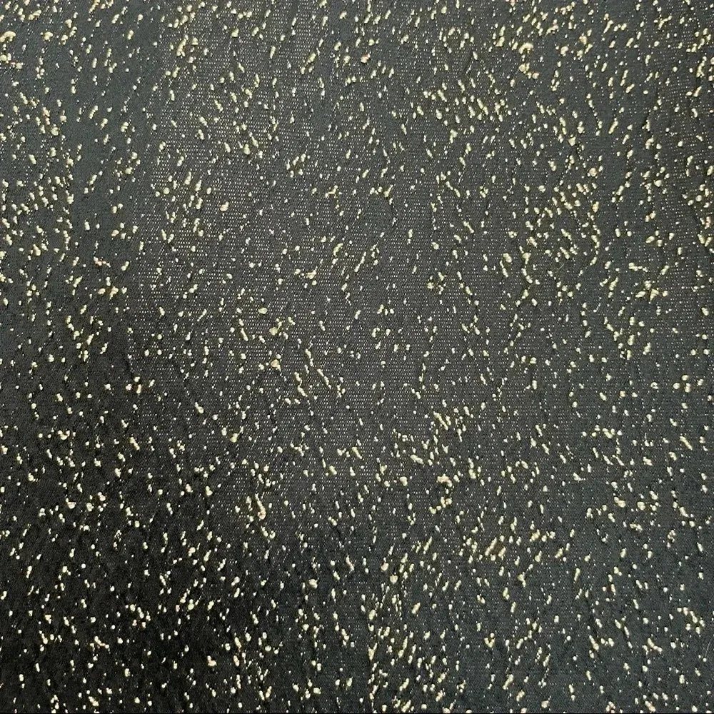 Theyskens' Theory Dino Dress Black Gold Sparkle Metallic Shift Sheath Sleeveless Size 2 - Image 4