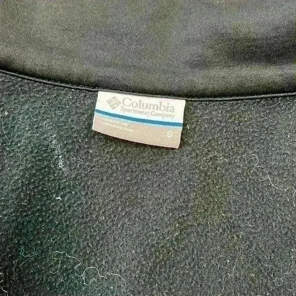 Columbia Black Fleece Vest Size Small - Image 5