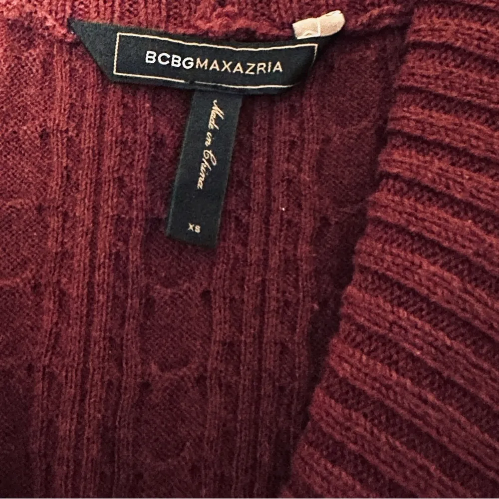 BCBGMaxazria High Neck Knit Sweater Knee
Length Winter Dress - Image 7