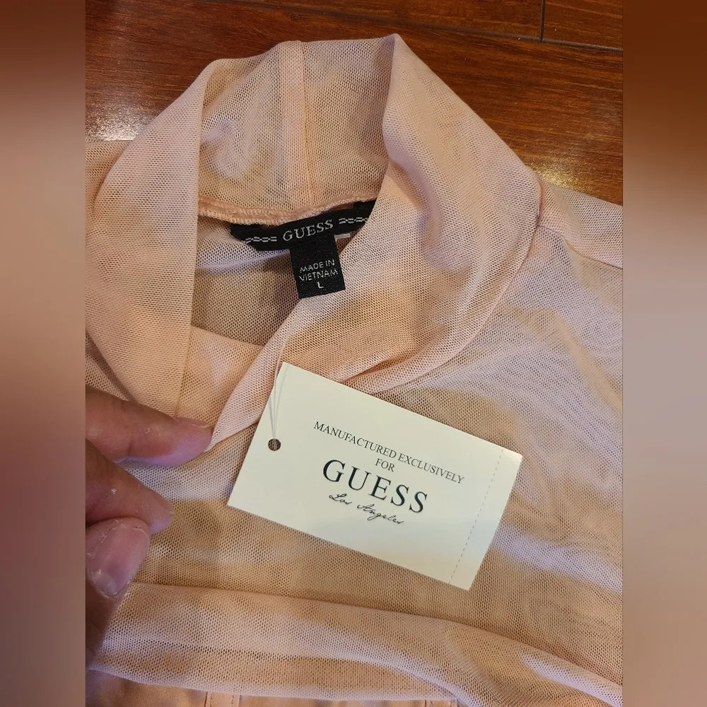 Mesh Cream Bodysuit Size Large - Image 8