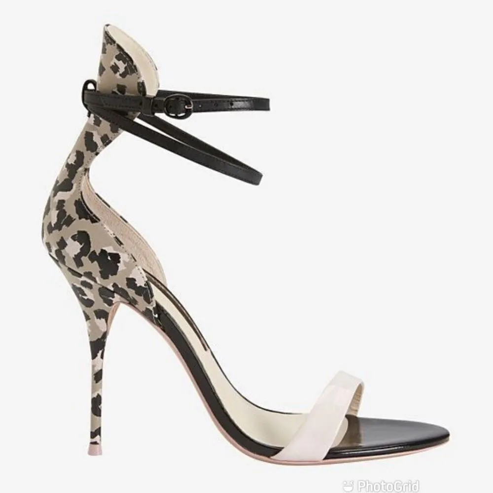 Sophia Webster Nicole Camo Sketch Heels Black Size 9.5 - Image 2