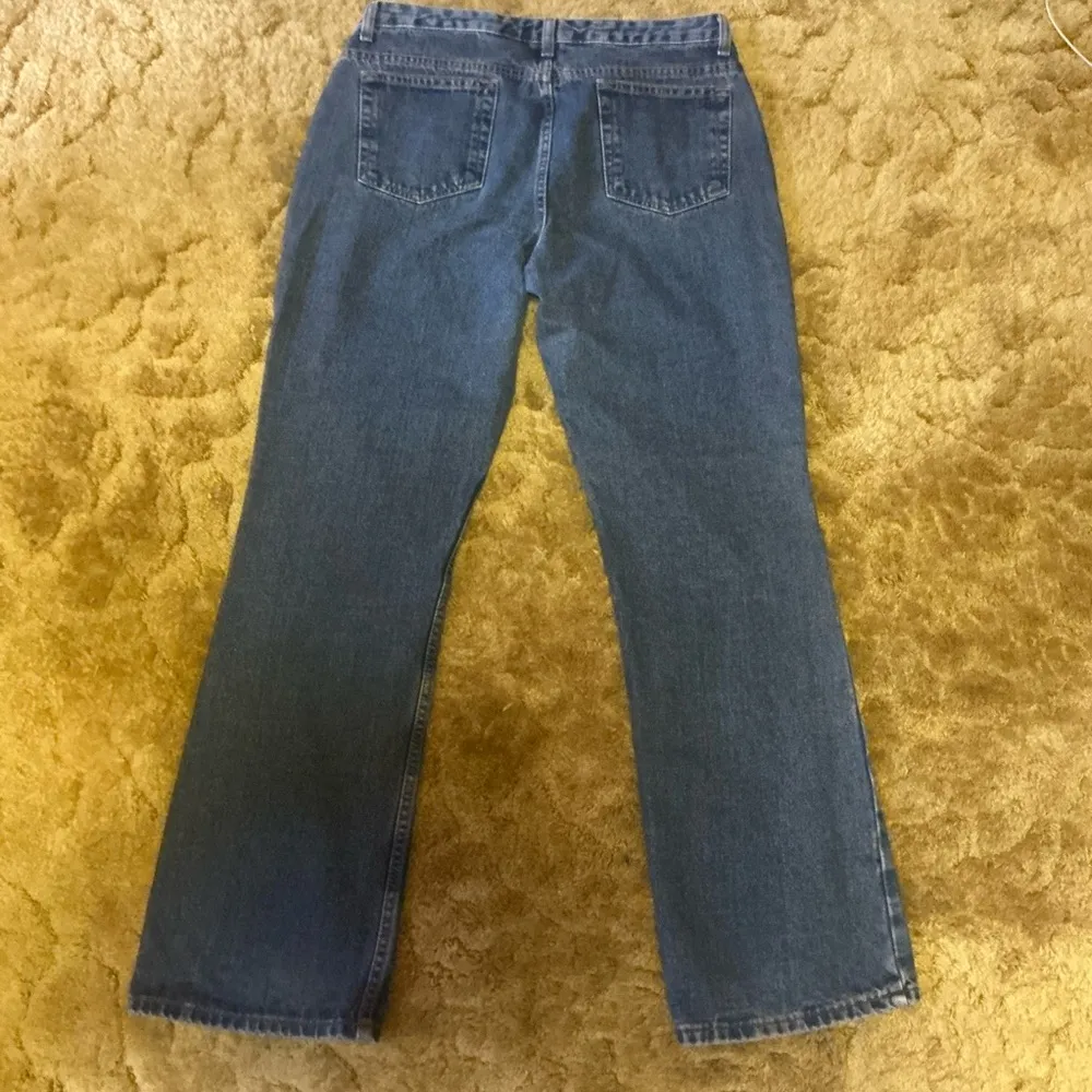 Vintage Y2K London High Rise Straight Leg Jeans | 90s Blue Denim Size 14 - Image 6