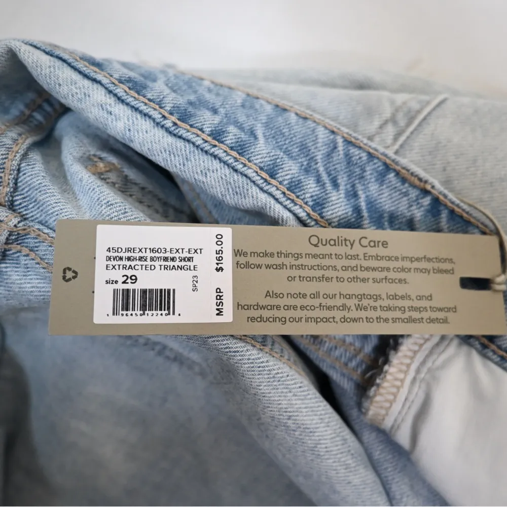 Hudson Jeans Devon High Waist Denim Boyfriend Shorts Womens 29 - Image 10