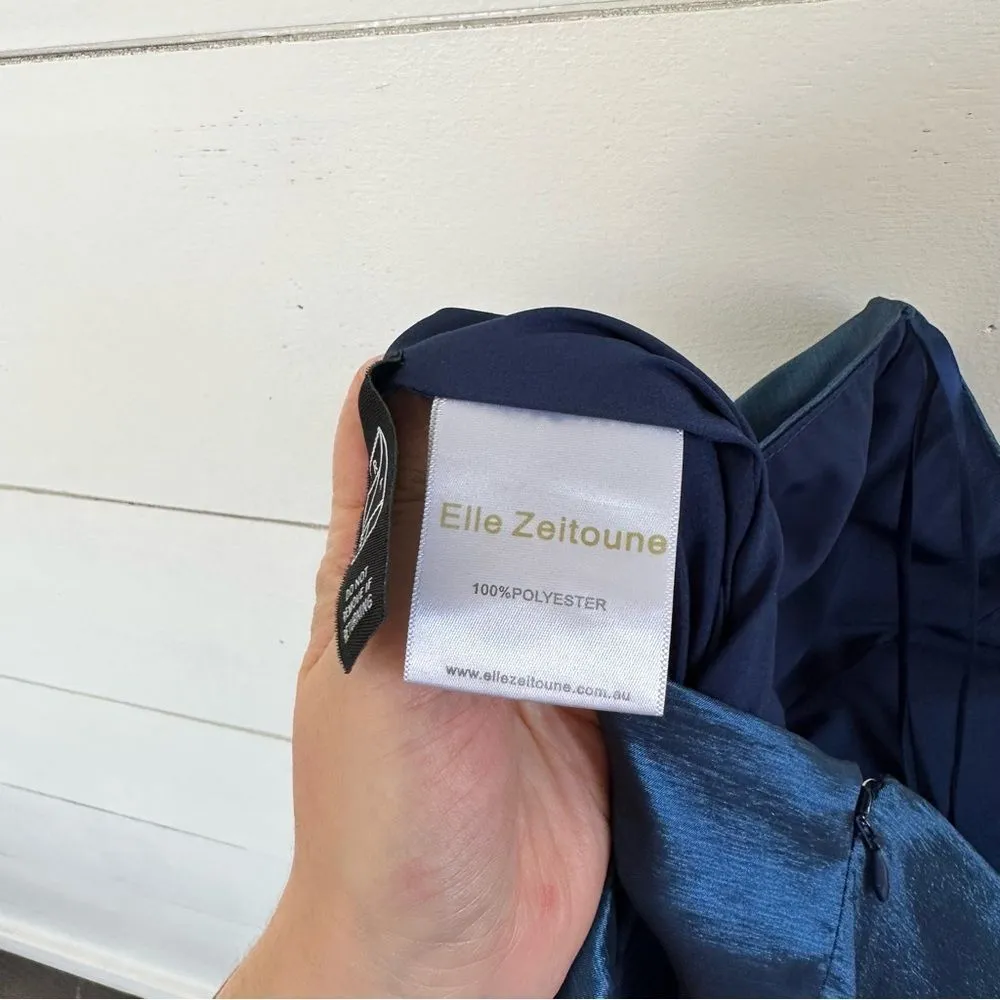 Zeitoune Paulina Strapless Satin Gown Flawed - Image 9