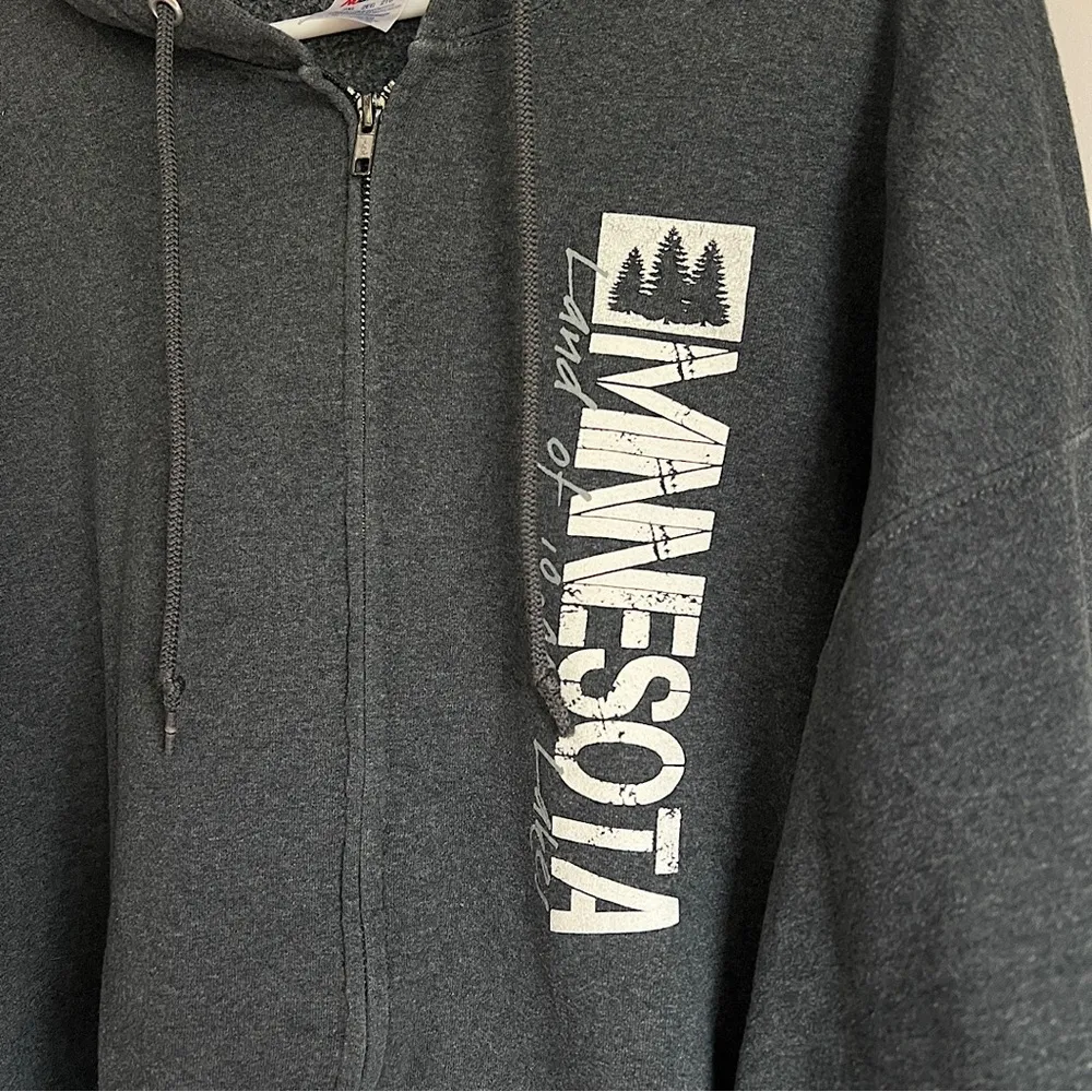 Minnesota Zip Up Sweatshirt Size 2X - Image 3