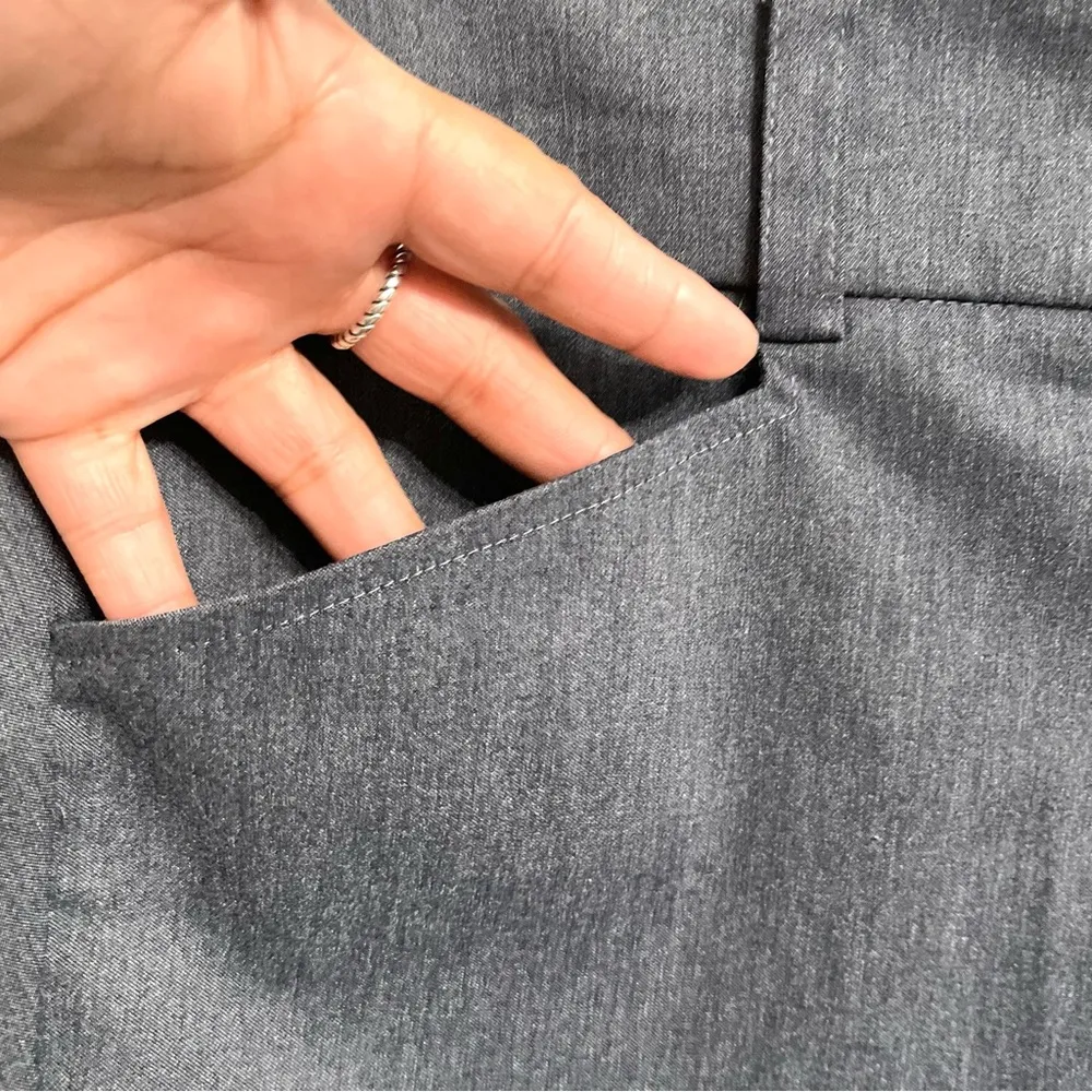 Torrid Womens Shorts Gray Dressy Stretch Wide Waistband Cuffed Hem Plus Size 20 - Image 5