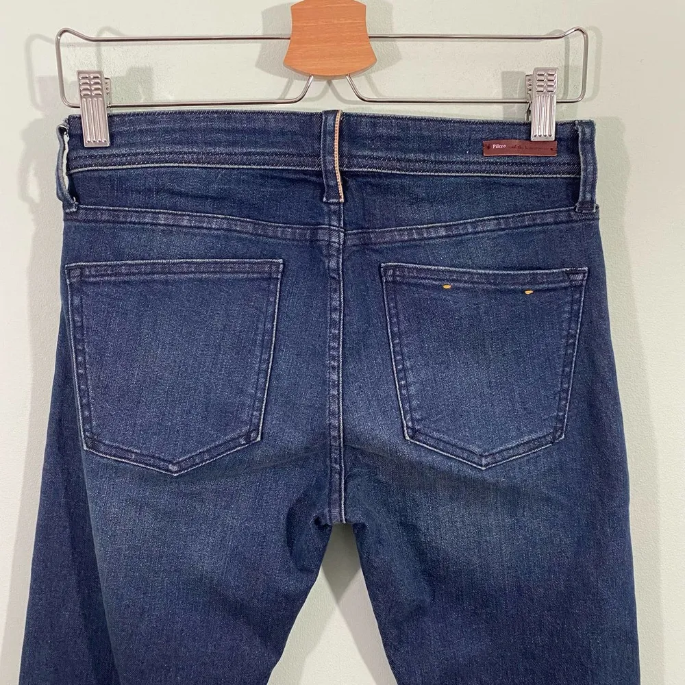Pilcro And the Letterpress Anthropologie Mid Rise Slim Straight Jeans Size 27 - Image 6
