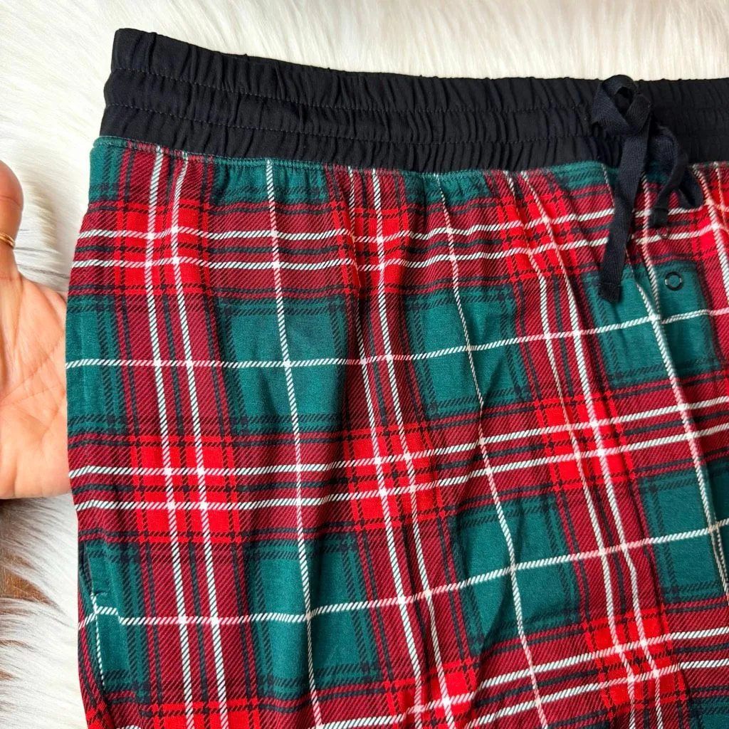 Little Sleepies Fireside Plaid Pajama Pants Women's Size XXL Red - Image 7