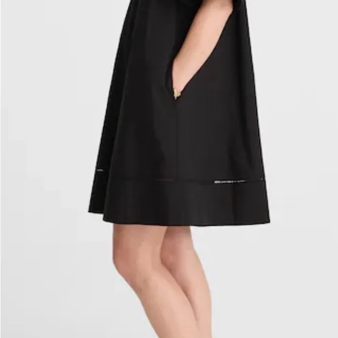 Madewell NWT Poplin Splitneck Mini Shirtdress size large - Image 2