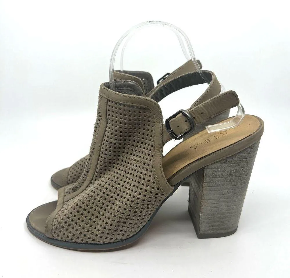 Kelsi Dagger Brooklyn Perforated Suede Sandals Women's 10 US - Image 2