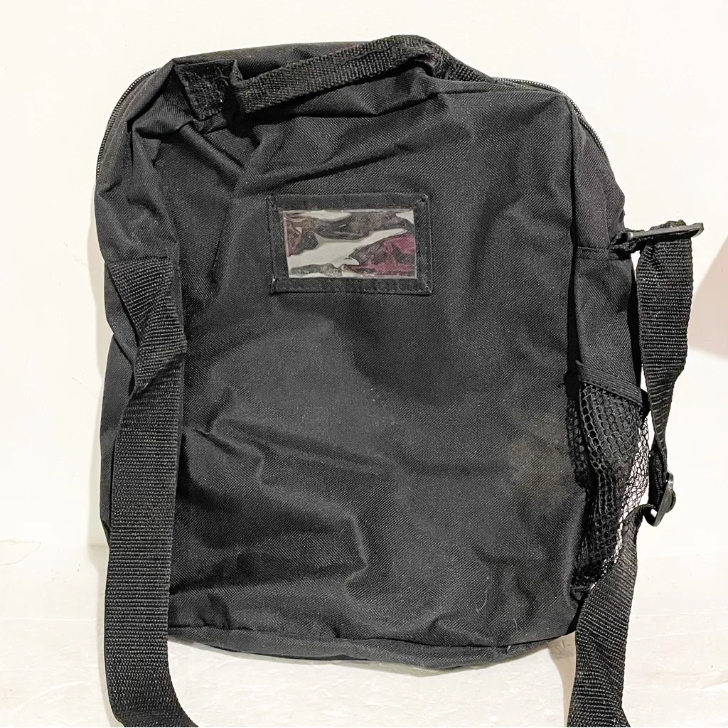 Starbucks Lead Black Canvas Crossbody Big Pocket Bag Tote Work‎ Coffee Travel - Image 3