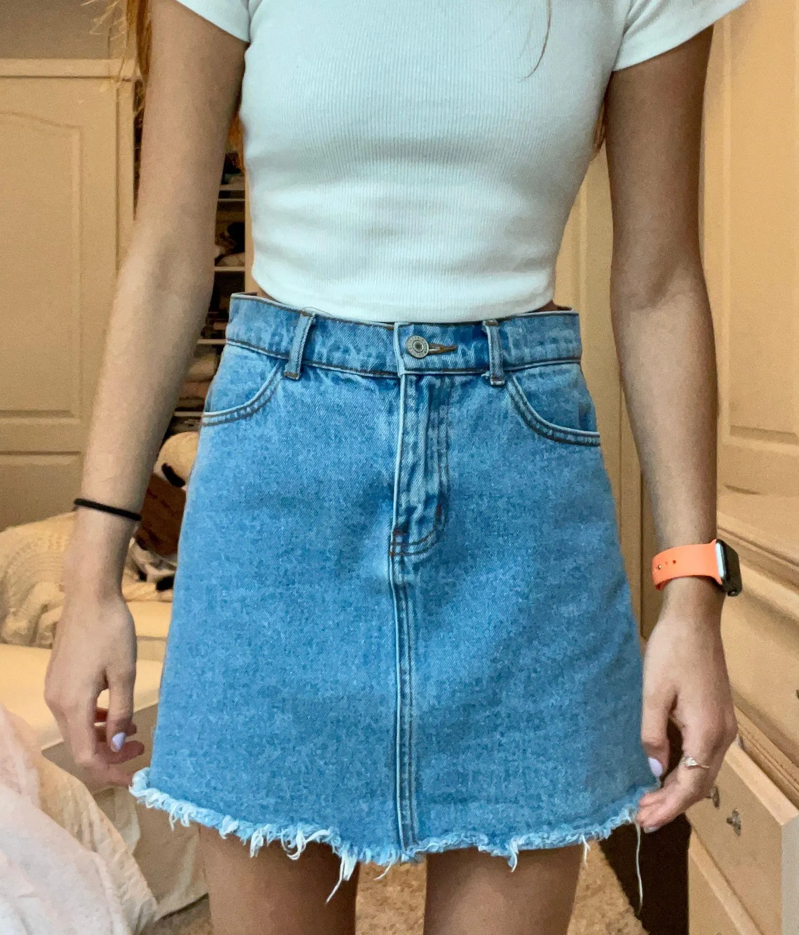 Blue Denim Skirt - Image 2