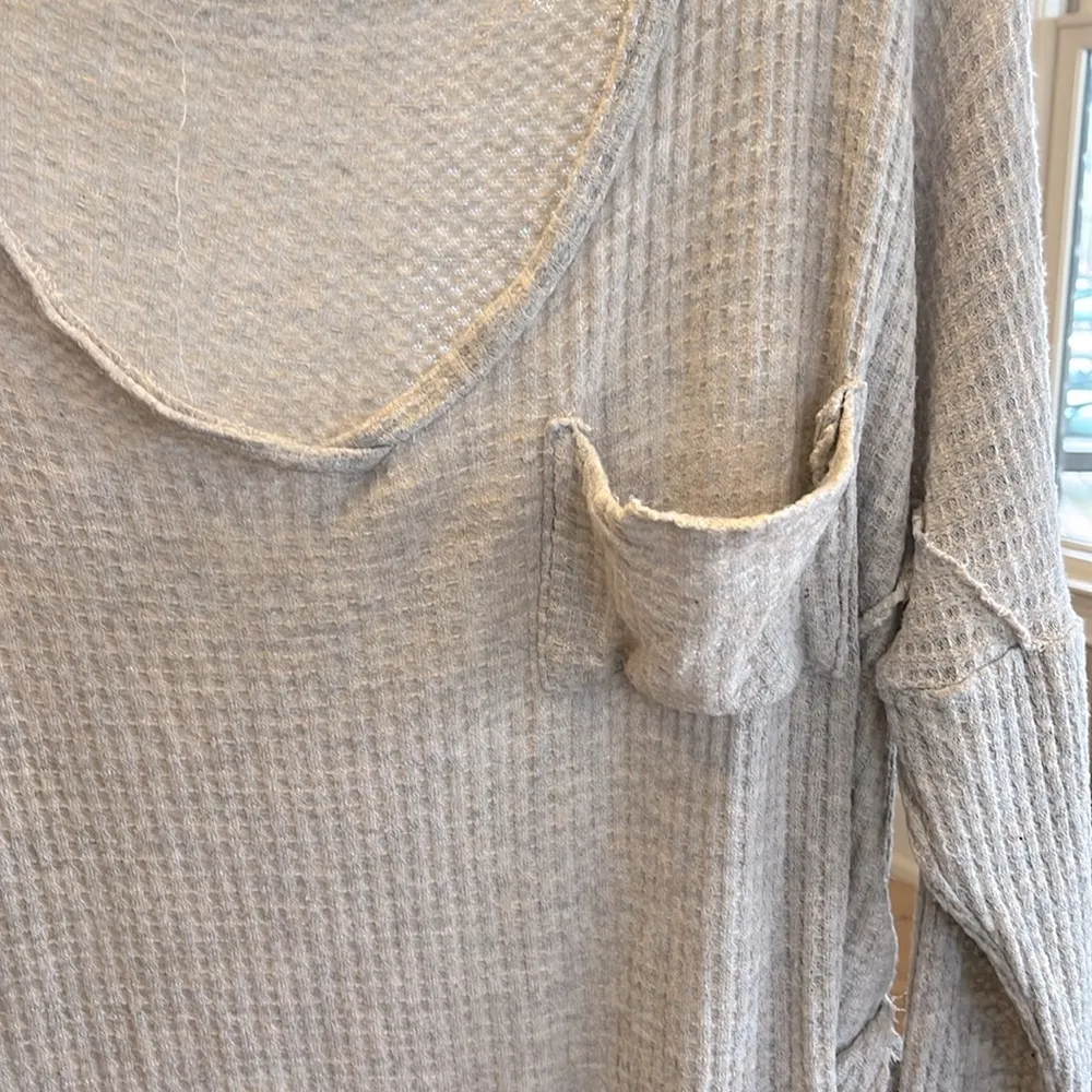 Before You Waffle Oversized Long Sleeve Top Multiple - Image 3