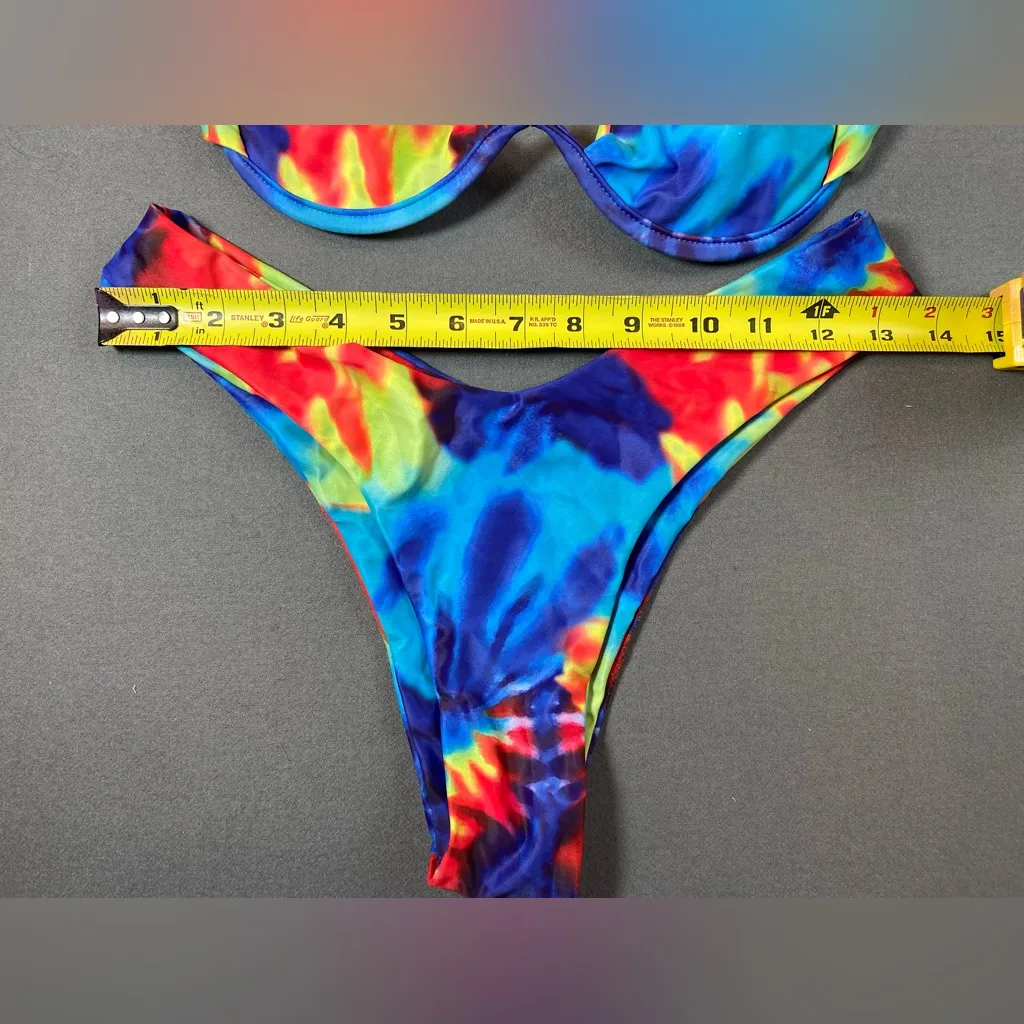 Zaful Tie Dye Underwire Bikini Set‎ Size Small - Image 2