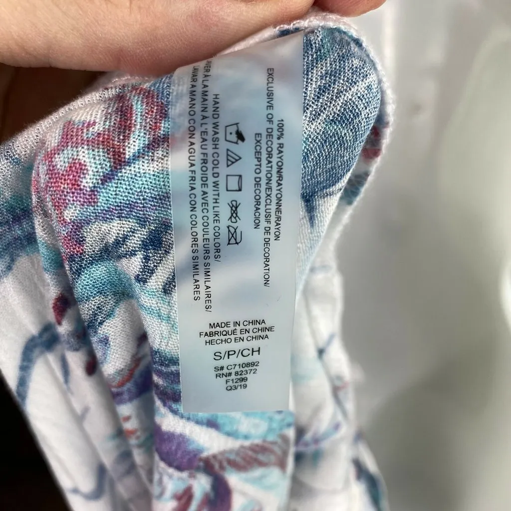 Raisins Juniors Paraiso Printed Samba Caftan Cover Up Size S - Image 5