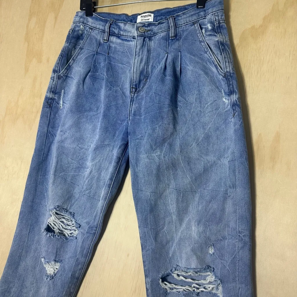Kensie Jeans True Vintage High Waist Distressed Denim Pants Women’s Size 8/29 - Image 2