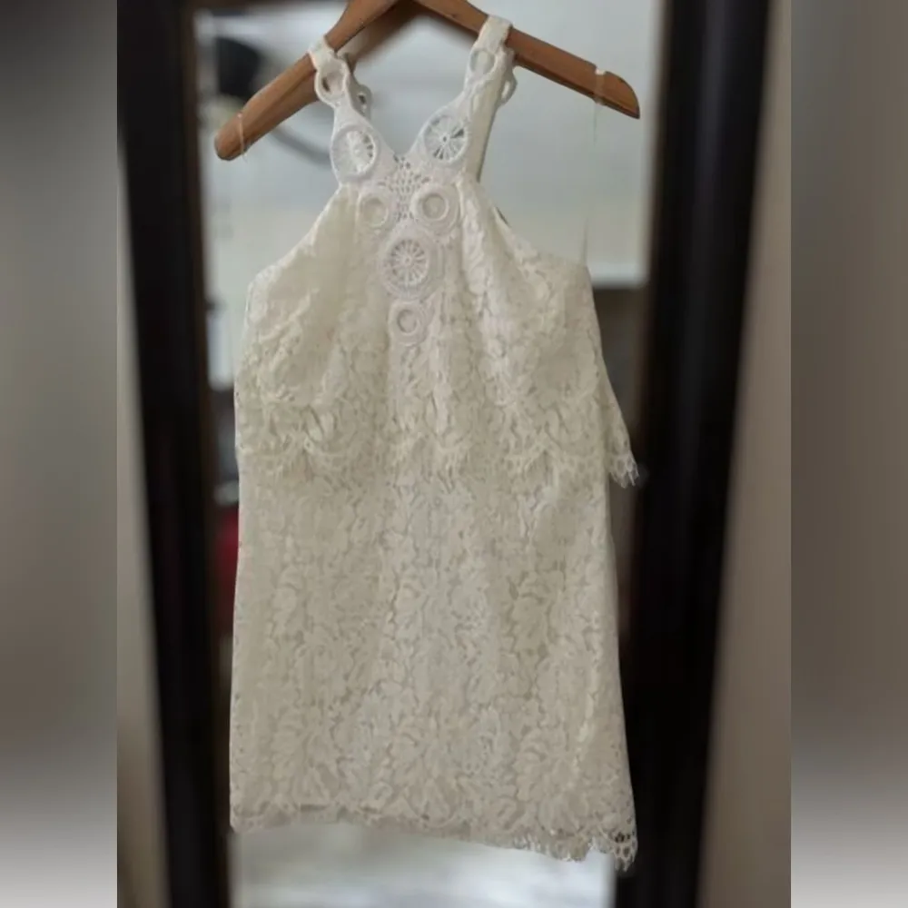DO+BE White Lace Halter Dress NWT‎ Small Bridal Wedding Shower Graduation Summer - Image 2