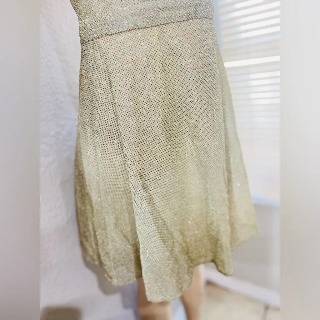 Lulu's Light of the Party Gold Multi Sparkly Sleeveless Mini
Dress Size M - Image 8