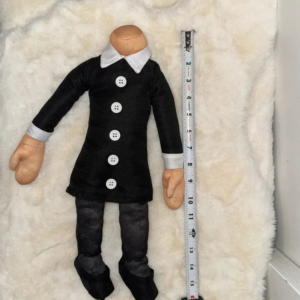 Wednesday Adams Adult Costume Includes Dress & Doll Women’s L Large 12-14 - Image 15