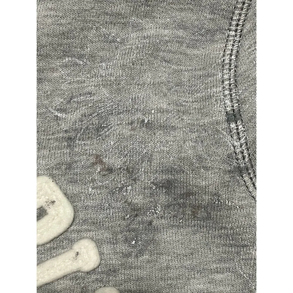 Abercrombie & Fitch Distressed Pullover Hoodie Heather Grey Small - Image 6