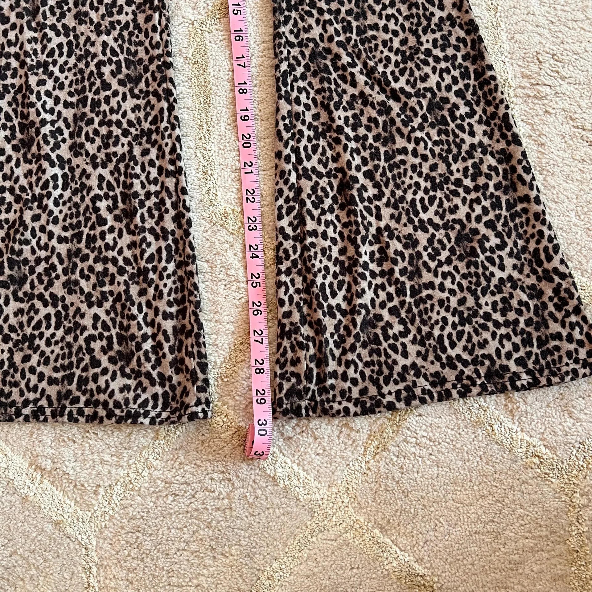 Missguided Leopard Print High Waist Flare Leggings 4 - Image 5