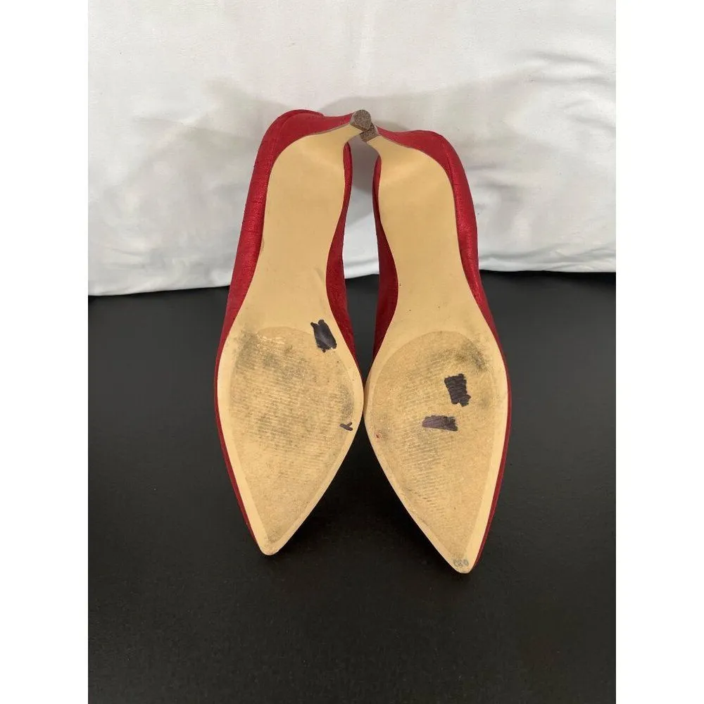 Nine West Elsmore Women's Red Shoes/Heels Size 10M SKU 5768 - Image 5