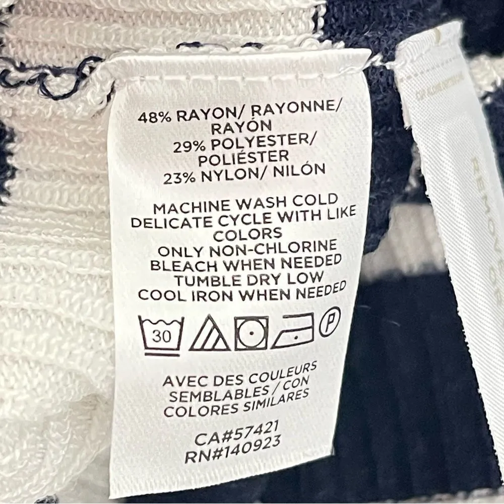 NWT Shimmer Stripe Scalloped Sweater Tee - XL - Image 8