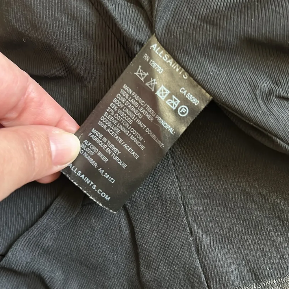 All saints lamb leather jacket - Image 4